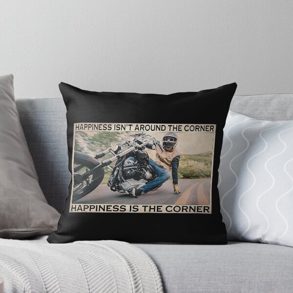 Artikelvorschau, Motorradglück ist nicht um die Ecke Glück ist die Ecke entworfen und verkauft von scrambledpeg.