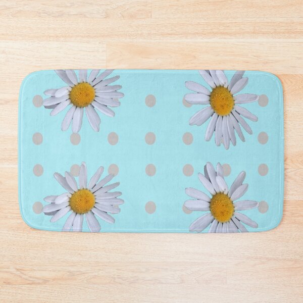 Item preview,  grey dot daisy transparent blue background designed and sold by miaterinka.