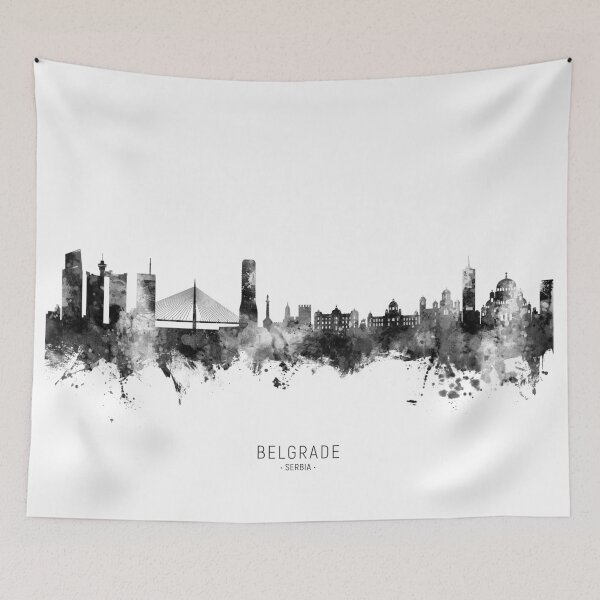 Item preview, Belgrade Serbia Skyline designed and sold by ArtPrints.