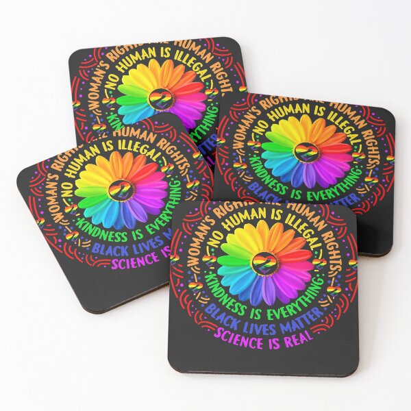Item preview, Rainbow Black Lives Matter Science LGBT Pride Flower T-Shirt designed and sold by Jaimieshop.