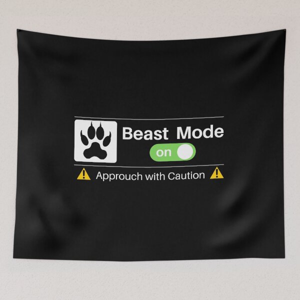 Item preview, Beast Mode Turned On designed and sold by Nxt-Lvl-Awesome.