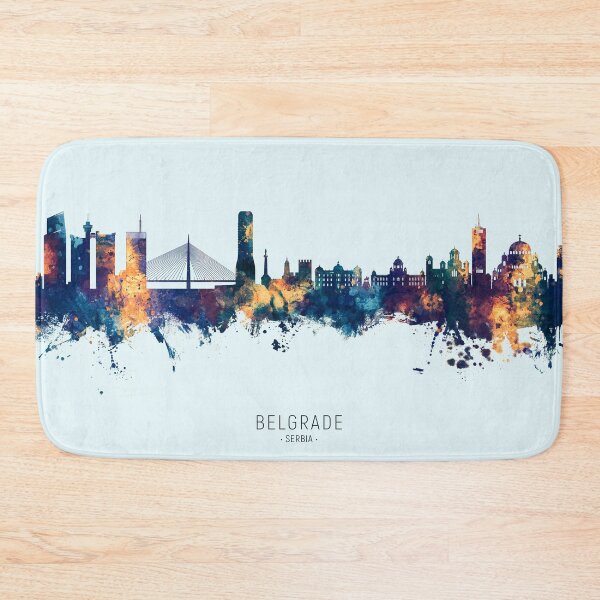 Item preview, Belgrade Serbia Skyline designed and sold by ArtPrints.