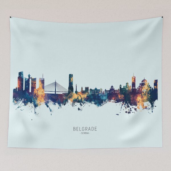 Item preview, Belgrade Serbia Skyline designed and sold by ArtPrints.