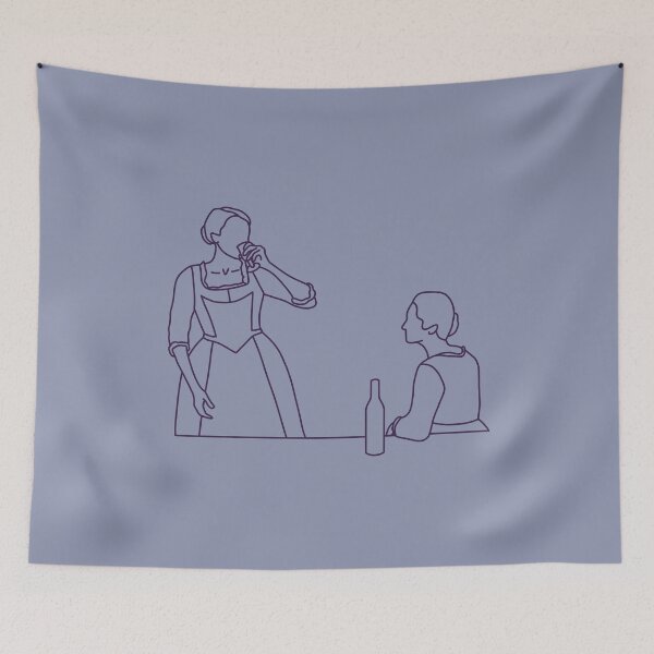 Item preview, Portrait of a dinner on fire designed and sold by drowned-twice.