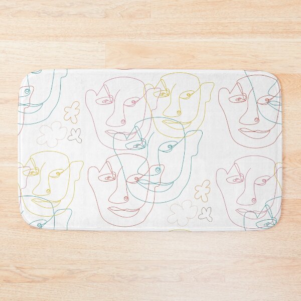 Item preview, Abstract line art ogre and flowers designed and sold by LiliesValley.
