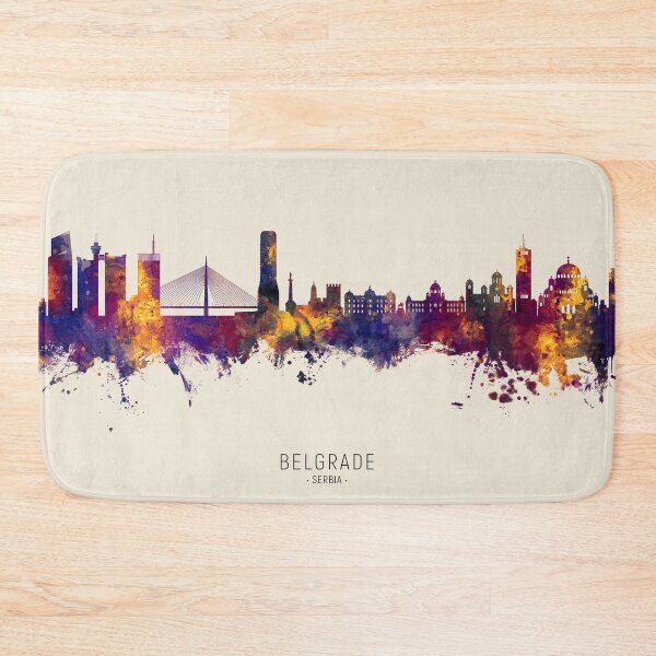 Item preview, Belgrade Serbia Skyline designed and sold by ArtPrints.