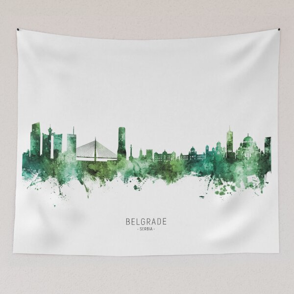 Item preview, Belgrade Serbia Skyline designed and sold by ArtPrints.