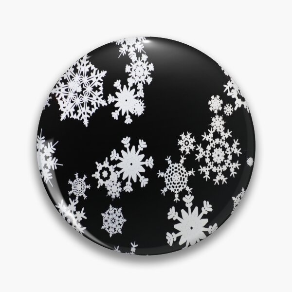 Item preview, White Winter Snowflakes on Black designed and sold by AlteredAtelier.