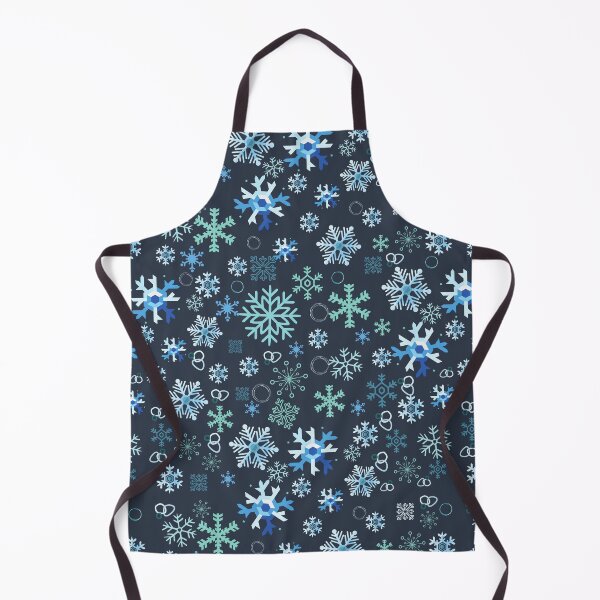 Item preview,  Cute Christmas Snowflakes& Decorations on Dark Blue Background designed and sold by Gifty-Designs.