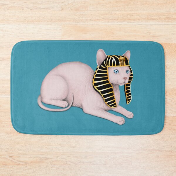 Item preview, Sphynx Cat (Blue Background) designed and sold by illucalliart.