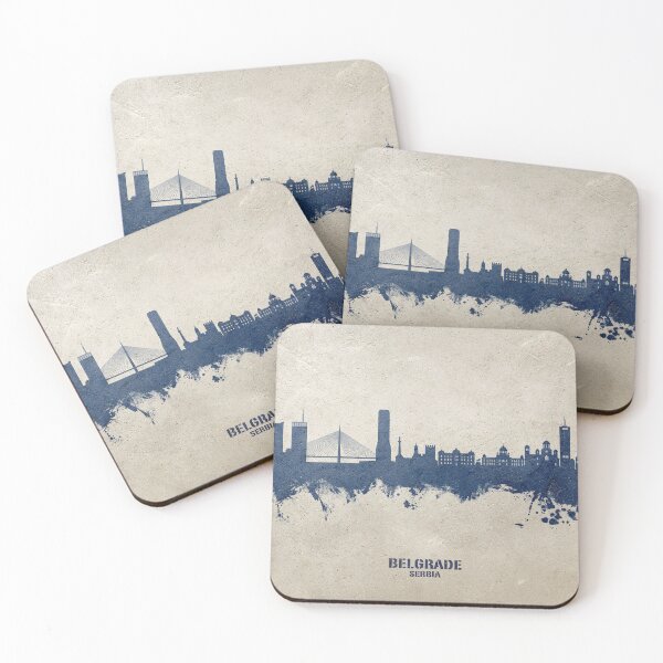 Item preview, Belgrade Serbia Skyline designed and sold by ArtPrints.