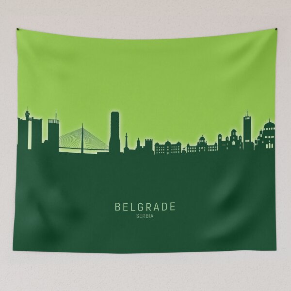 Item preview, Belgrade Serbia Skyline designed and sold by ArtPrints.
