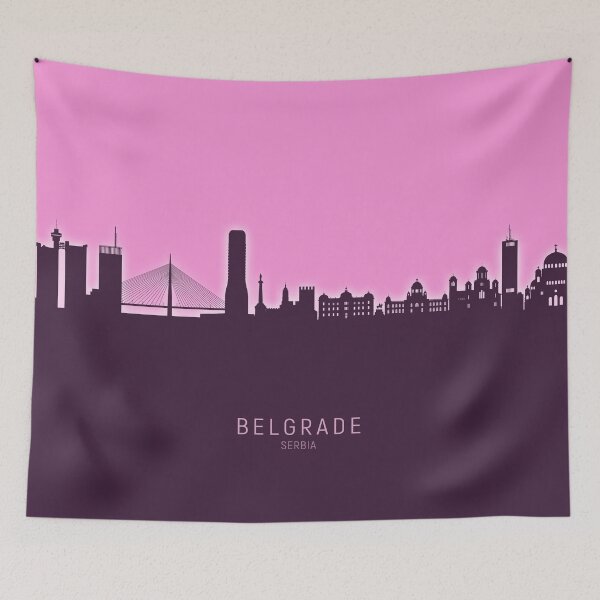Item preview, Belgrade Serbia Skyline designed and sold by ArtPrints.