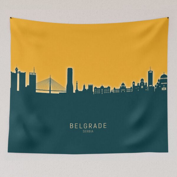 Item preview, Belgrade Serbia Skyline designed and sold by ArtPrints.
