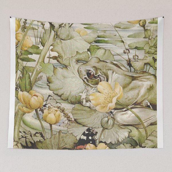 Item preview, Edward J Detmold - Kingcups and frog from News of spring 1917 designed and sold by Gardenlibrary.