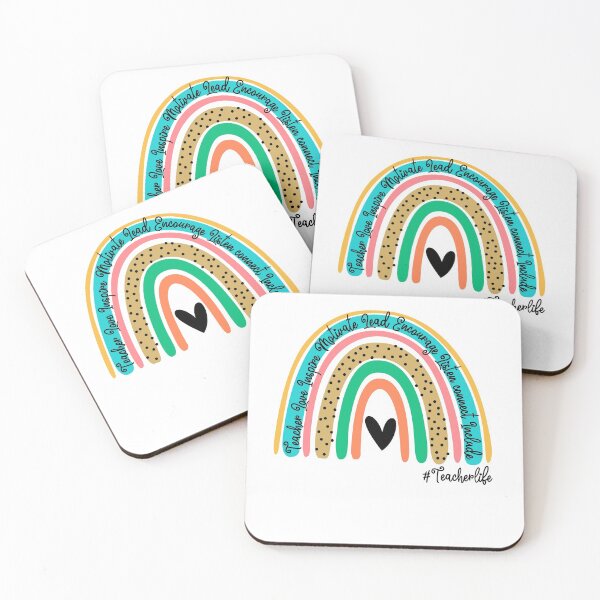 Item preview, Rainbow Teacher - Teacher Love Inspire Lead Motivate Teacher Life designed and sold by Leonard411.