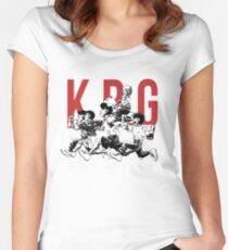 K.B.G Team - Hajime No Ippo Women's Fitted Scoop T-Shirt