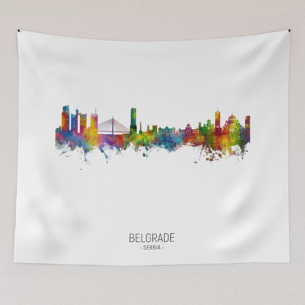 Item preview, Belgrade Serbia Skyline designed and sold by ArtPrints.