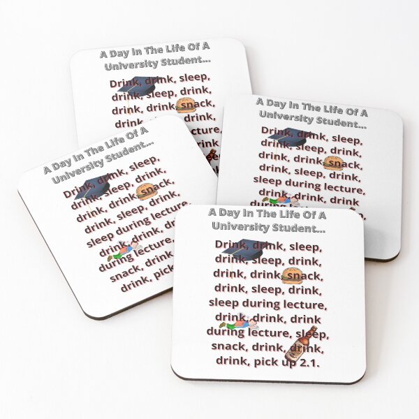 Item preview, A Day In The Life Of A University Student designed and sold by Yesmalady.
