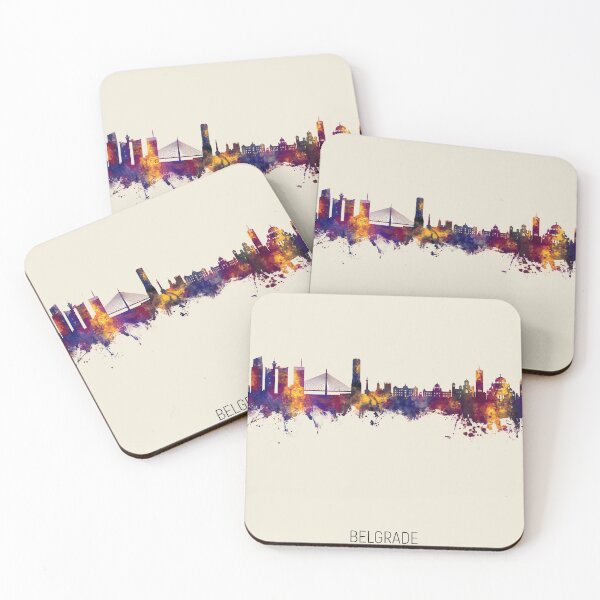 Item preview, Belgrade Serbia Skyline designed and sold by ArtPrints.