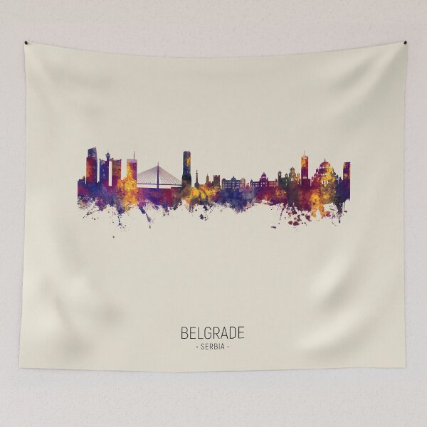Item preview, Belgrade Serbia Skyline designed and sold by ArtPrints.