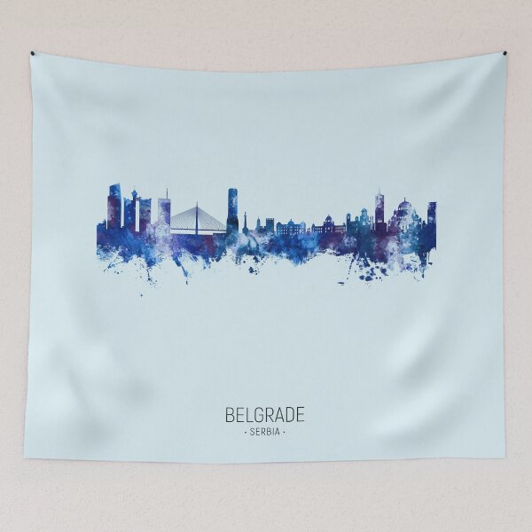 Item preview, Belgrade Serbia Skyline designed and sold by ArtPrints.
