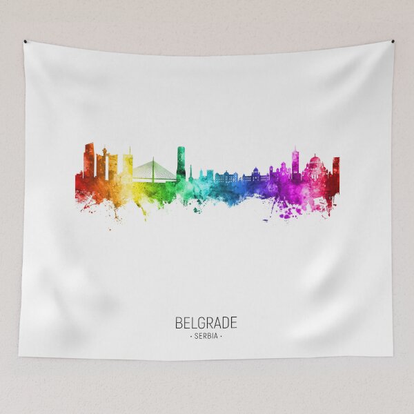 Item preview, Belgrade Serbia Skyline designed and sold by ArtPrints.