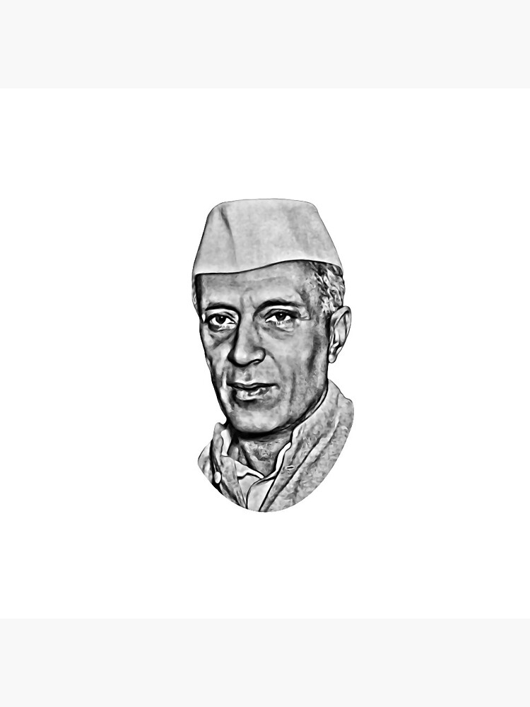 Image of Sketch Of Indian Freedom Fighter Jawaharlal Nehru Outline Editable  Illustration-XR634349-Picxy
