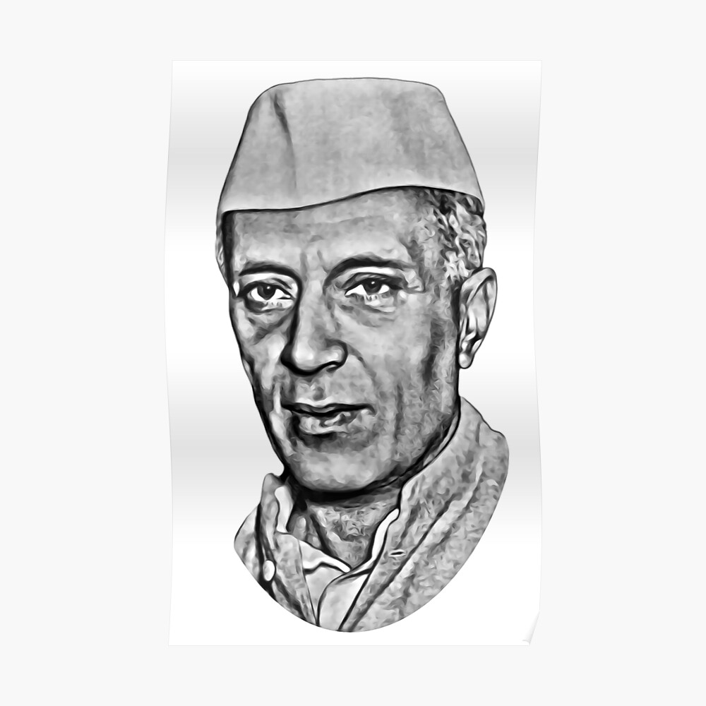 Pandit Jawaharlal Nehru drawing  Pencil Sketching Tutorial