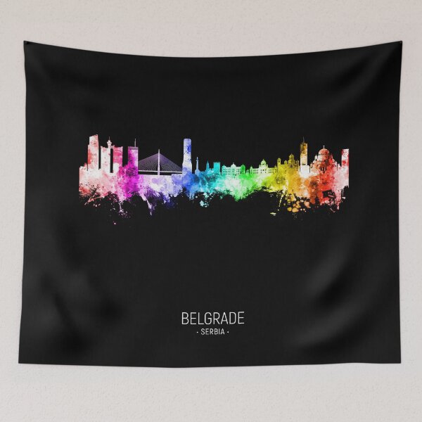 Item preview, Belgrade Serbia Skyline designed and sold by ArtPrints.