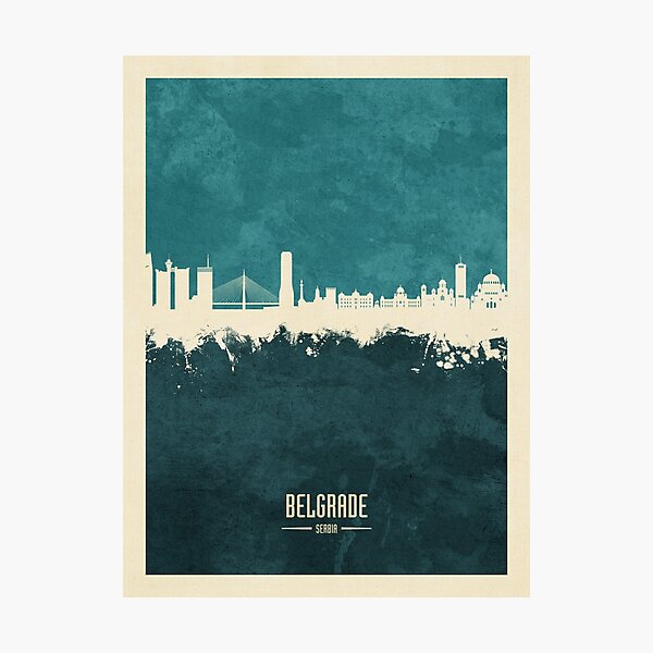 Item preview, Belgrade Serbia Skyline designed and sold by ArtPrints.