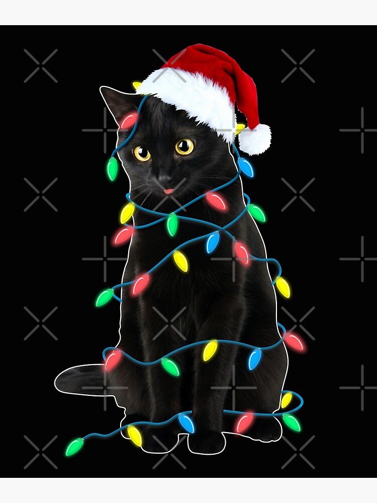 1 Stück 2d Flache Weihnachten-/halloween Schwarze Katze Auto