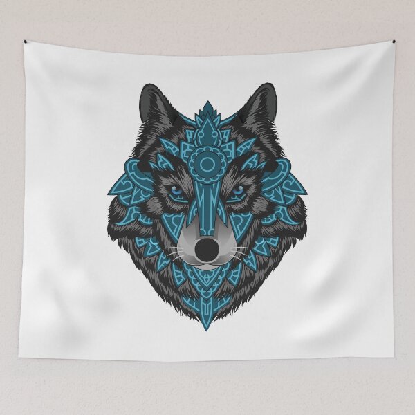 Item preview, Night Wolf Warrior Art designed and sold by JTS STORE.