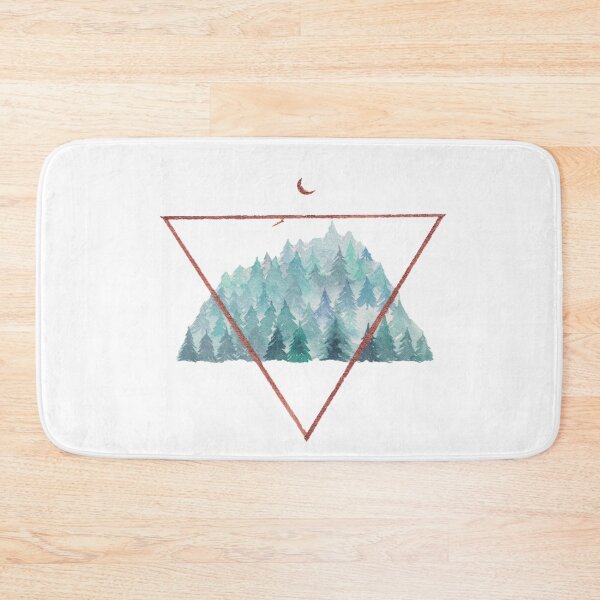 Item preview, Geometric watercolor forest emblem designed and sold by Sershni.