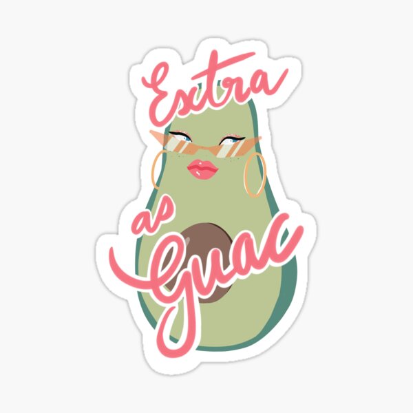 Extra como guacamole Pegatina