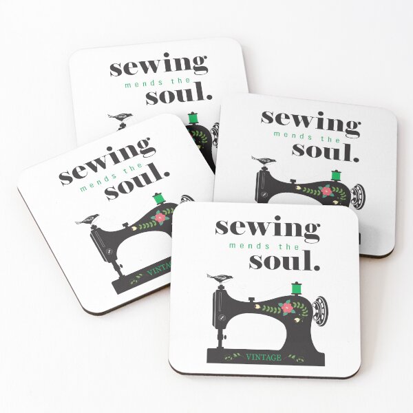 Item preview, Sewing mends the soul quote  designed and sold by thelake-goose.