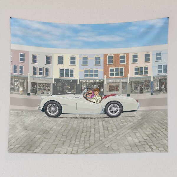 Item preview, Pearl White color TR3a with wire wheels designed and sold by Bigs66.