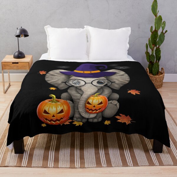 Item preview, Cute Elephant Witch Scary Halloween Party Moon Night Shirt Horror Pumpkin Animal T Shirt designed and sold by tuanitus.