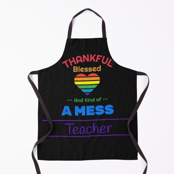 Item preview, Thankful, Blessed and kind of a mess Teacher designed and sold by HolidayTees.