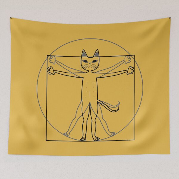 Item preview, Vitruvian cat designed and sold by uncutcreations.