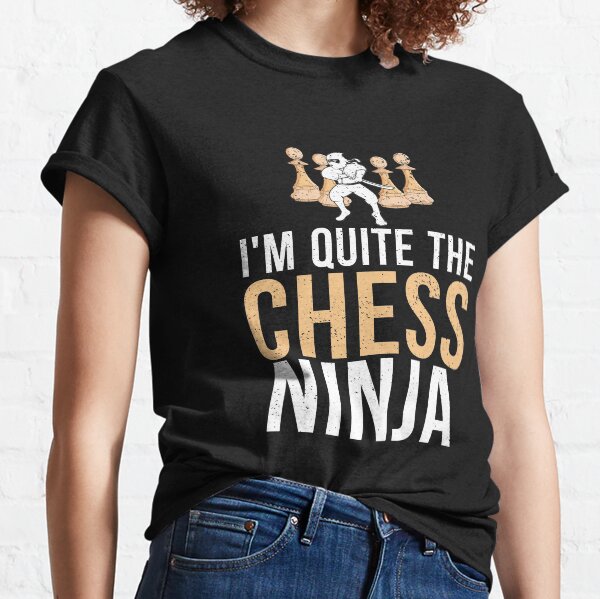 Funny Retro Vintage Chess Ninja Classic T-Shirt