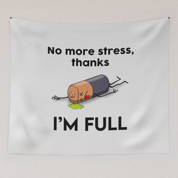 Item preview, No More Stress, I'm Full designed and sold by EaolaDesign.