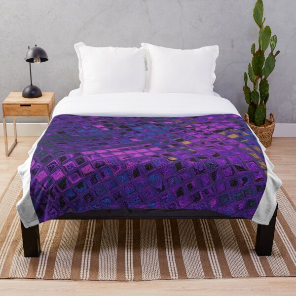 Aperçu de l'œuvre Motif décoratif géométrique bleu lilas violet créée et vendue par ankka.