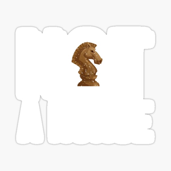 Funny Retro Vintage Chess Ninja Sticker