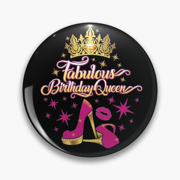 Item preview, Fabulous Birthday Queen design. Birthday party woman’s  designed and sold by iclipart.
