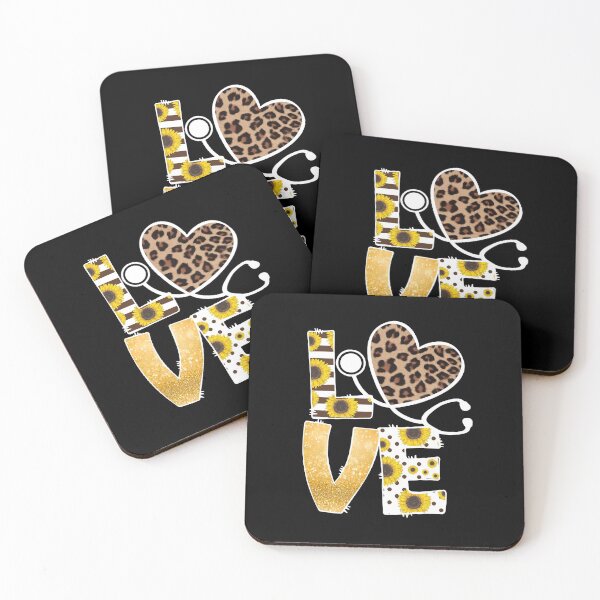 Item preview, Nurse Sunflower Leopard Love Nurse Lovers designed and sold by Kelley411.