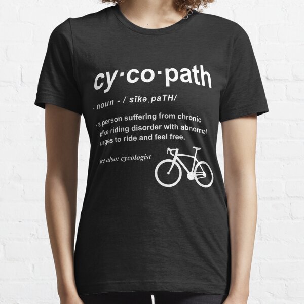 Définition de cycopathe | Cadeau drôle de motard | Cadeau pour cycliste | Amateur de vélo Accro au cyclisme T-shirt essentiel
