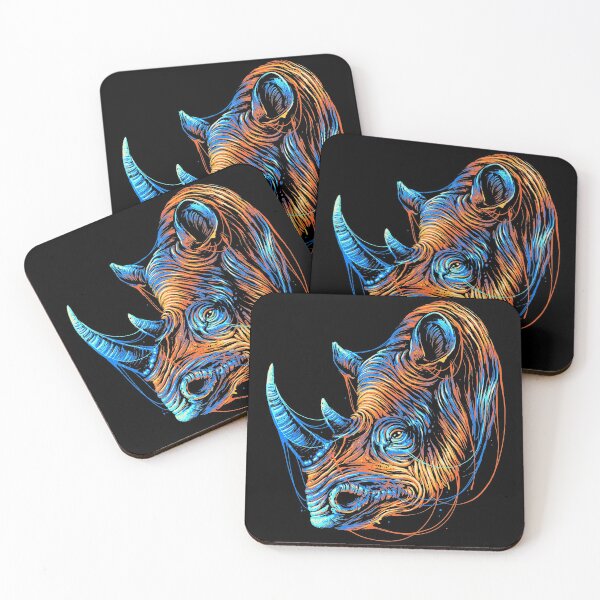 Item preview, Colorful Rhino designed and sold by glitchy-gorilla.
