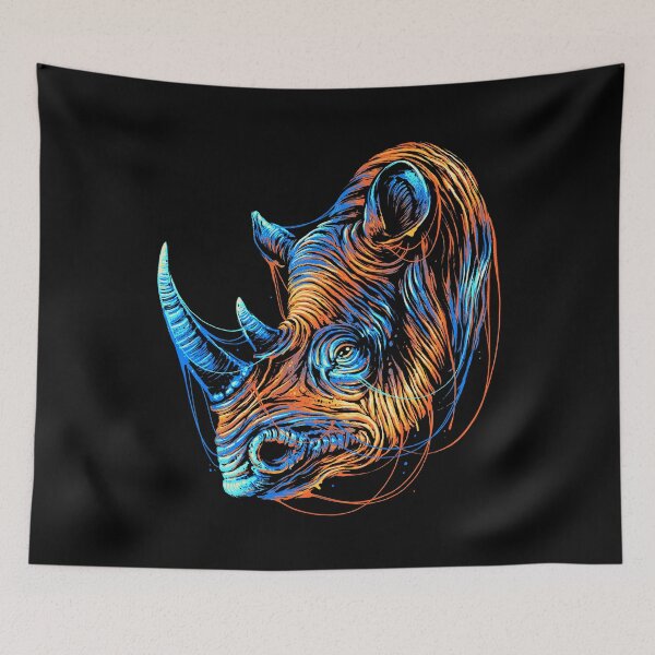 Item preview, Colorful Rhino designed and sold by glitchy-gorilla.