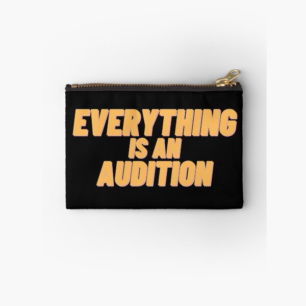Aperçu de l'œuvre Tout est une audition - jaune sur noir créée et vendue par Asymptotic.